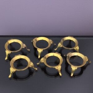 Set of Gold Napkin Rings